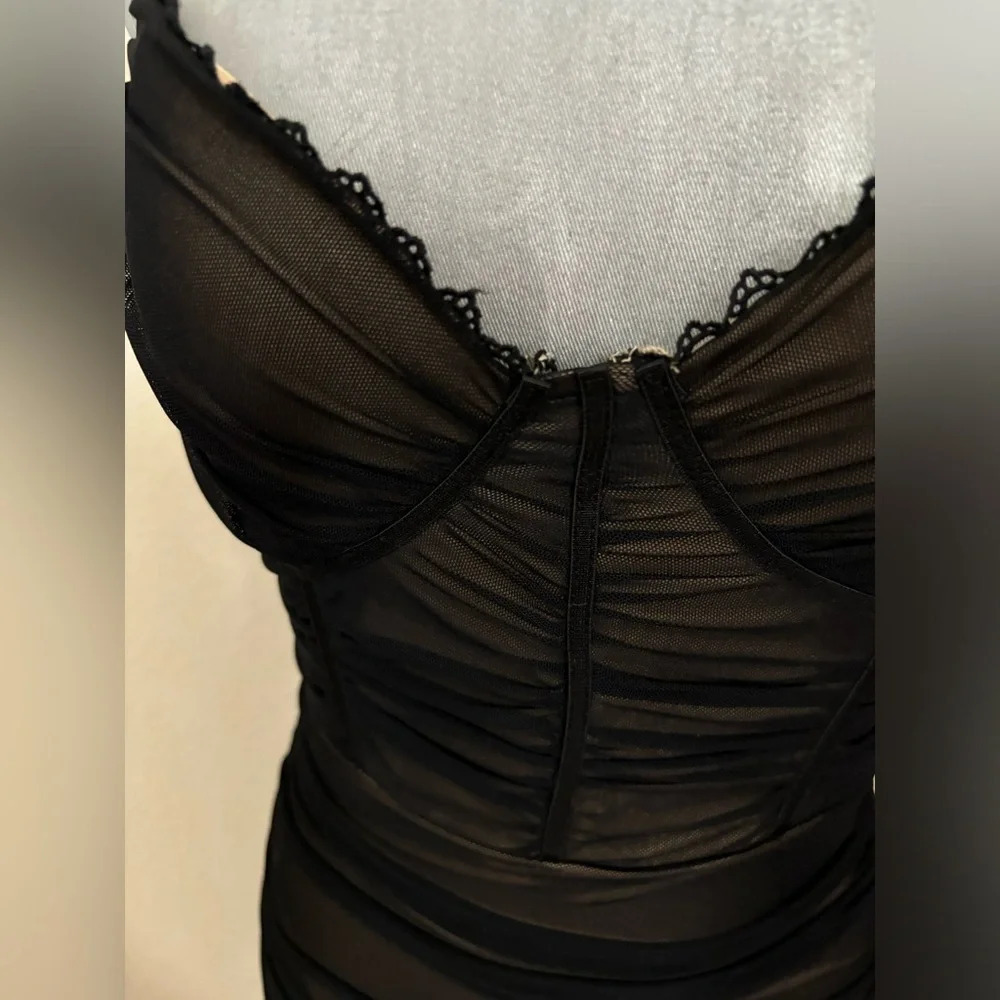 Privy Privately Privileged Mesh Overlay Bodycon Dress - Picture 10 of 13